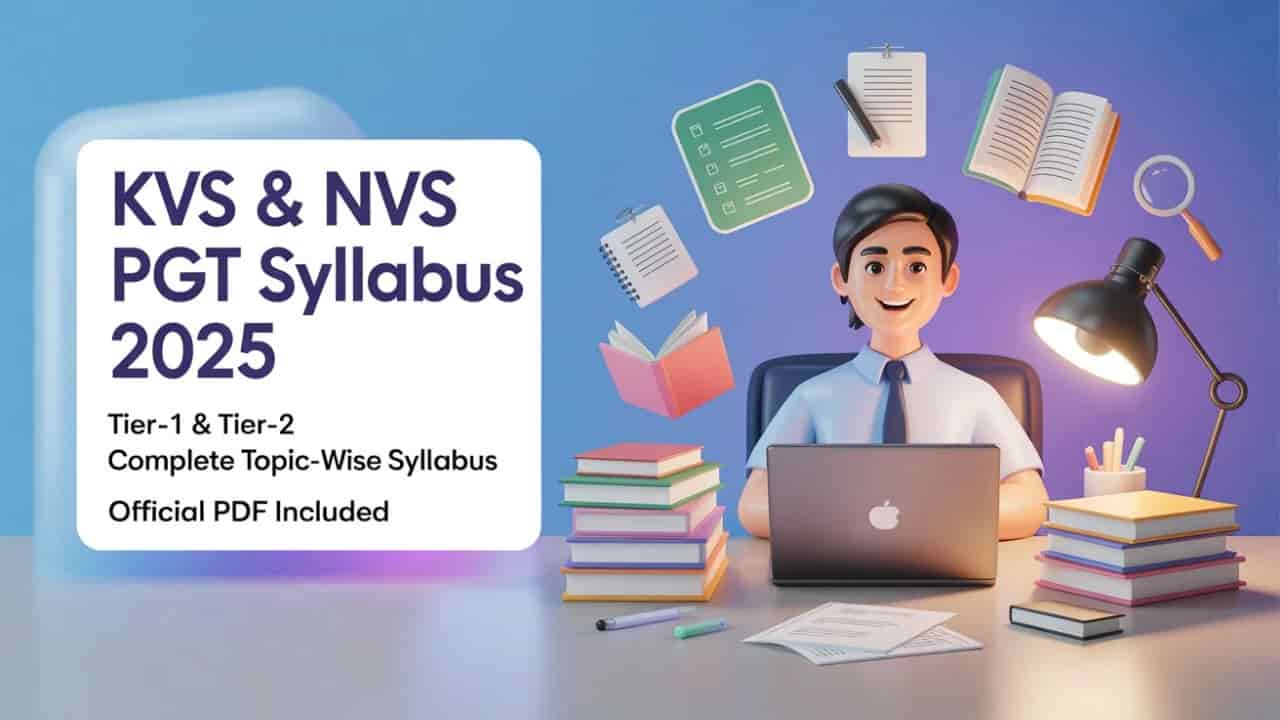 KVS & NVS PGT Syllabus 2025