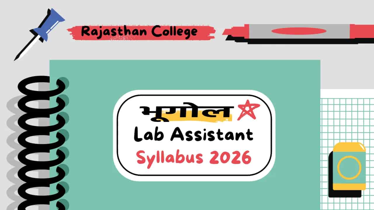 RSSB Collge Lab Assistant Geography Syllabus 2026