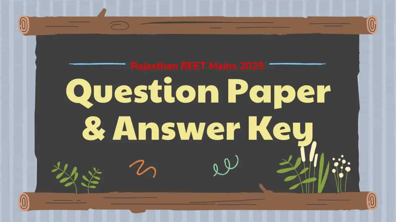REET Mains 2025 Paper & Answer Key Poster