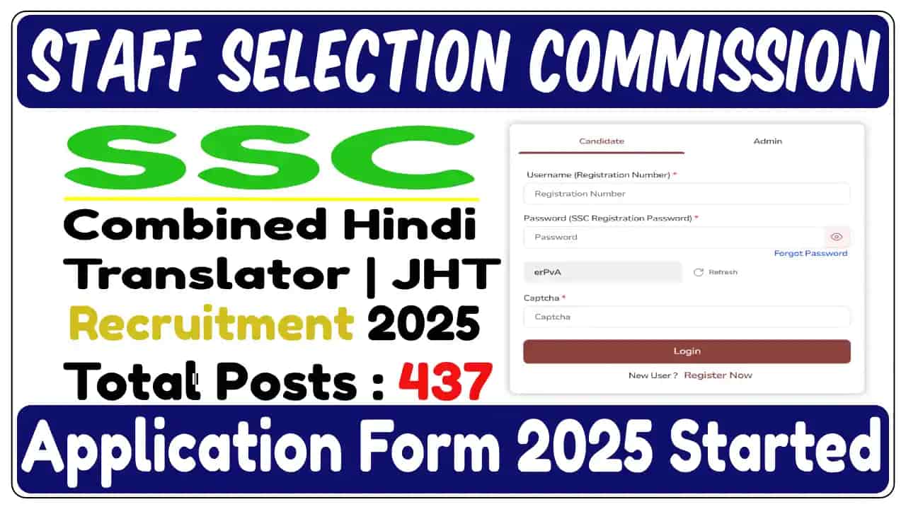 SSC JHT Junior Hindi Translator 2025: Notification Out, Apply Now