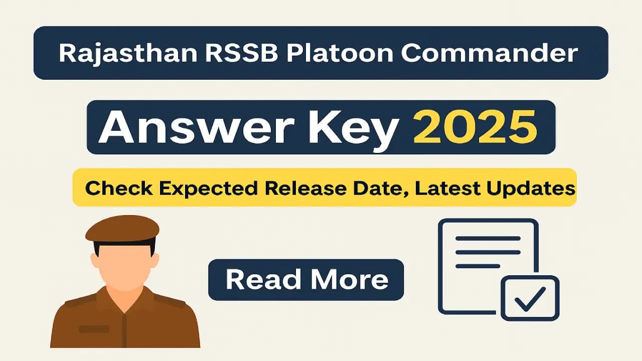 RSSB Platoon Commander Answer Key 2025