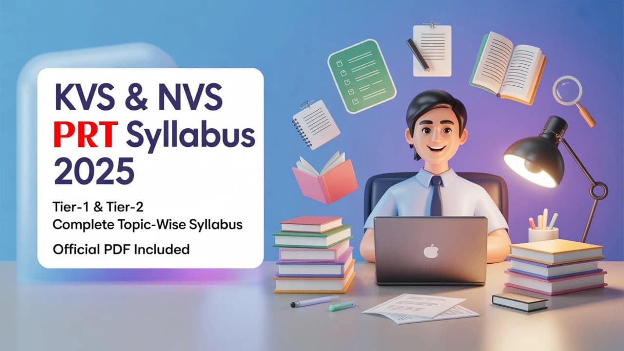 KVS & NVS PRT Syllabus 2025