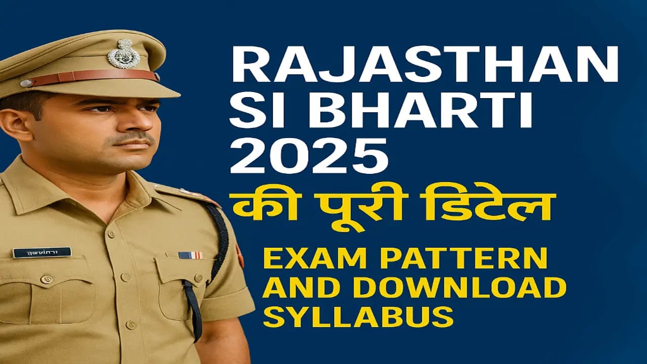 RPSC SI Syllabus and Exam Pattern 2025