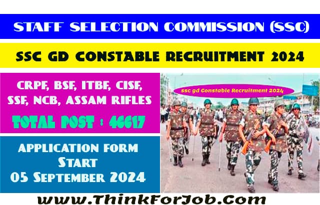 SSC GD ONLINE FORM 2024