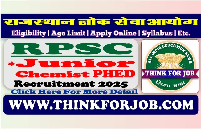 RPSC Junior Chemist 2025